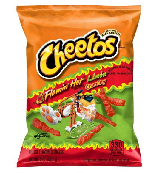 Sabritas - Cheetos Flaming Hot Limon, 2.75 oz, Single bag
