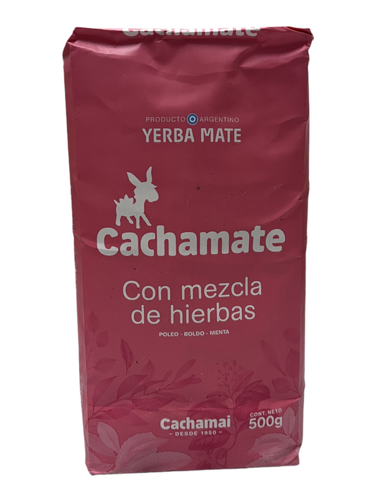 Cachamate - Yerba Mate Rosa, 500 grs, Single Pack