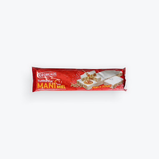 Georgalos - Turron de mani con miel, 280 g, Single pack