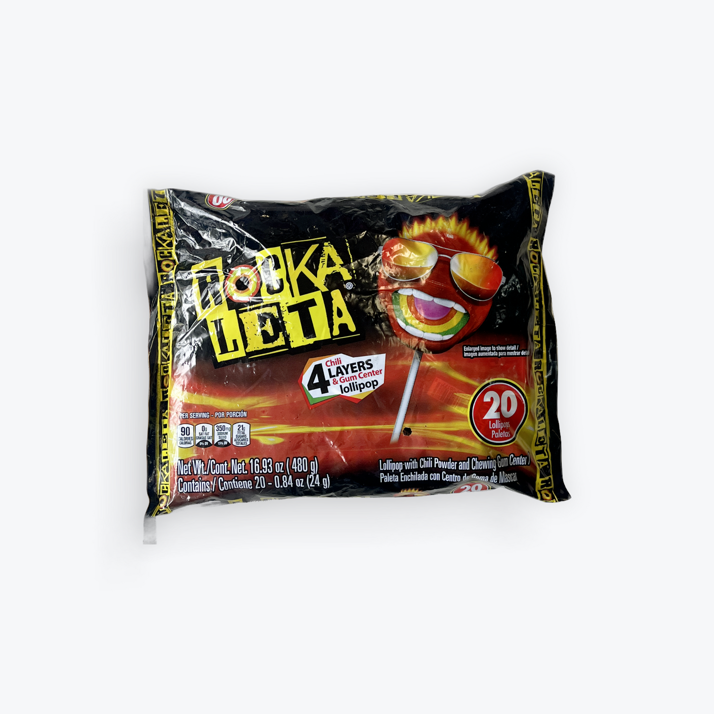 Sonrics Rockaleta Paleta, Bag of 20 pieces