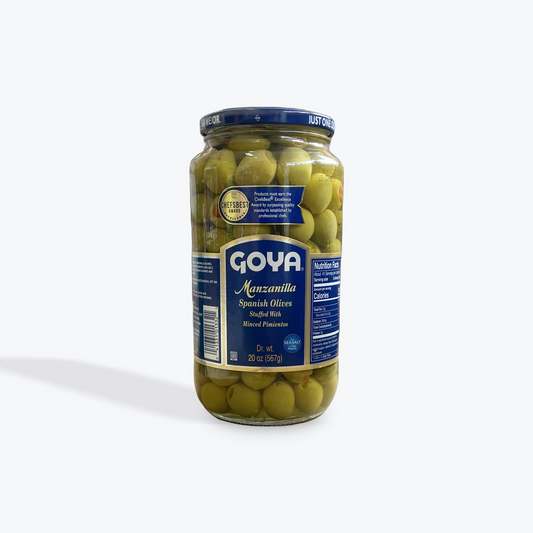 Goya - Stuffed Manzanilla Olives, 20 oz, Single Jar