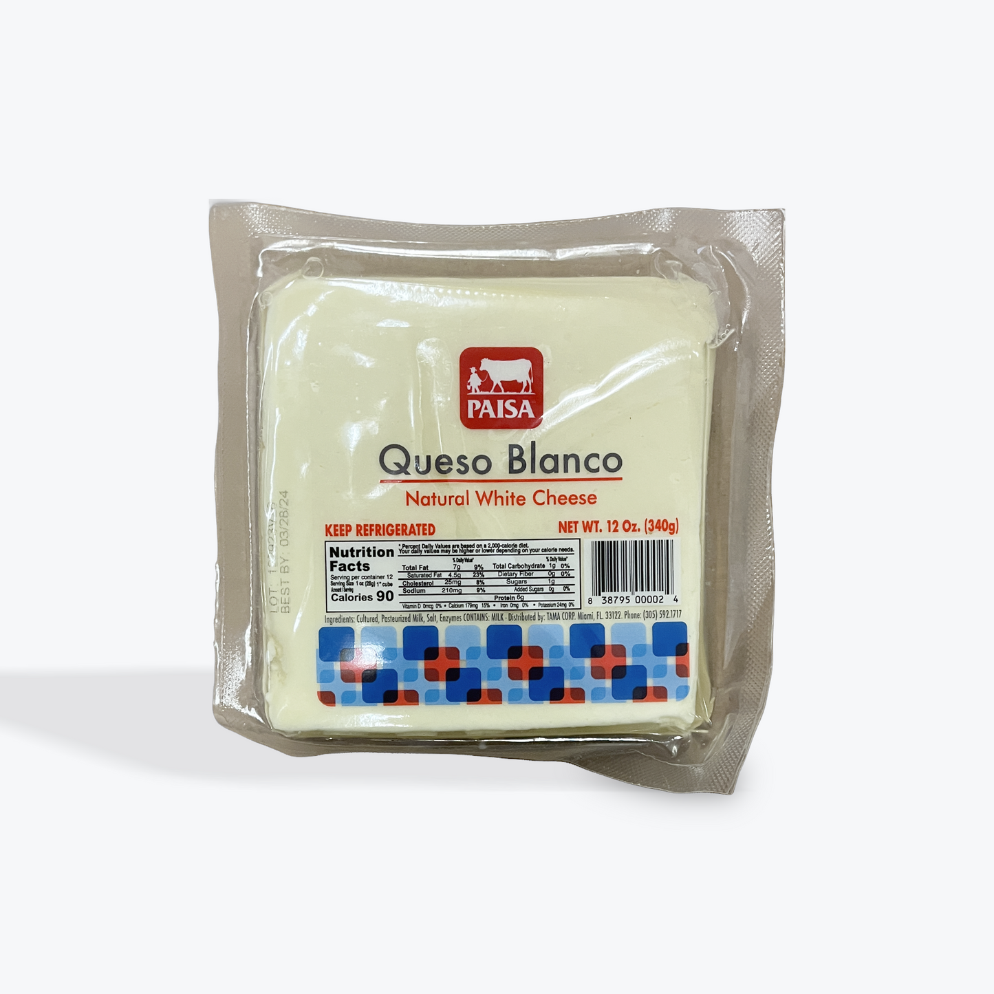 Paisa - Queso Blanco, 12 Oz, Single piece