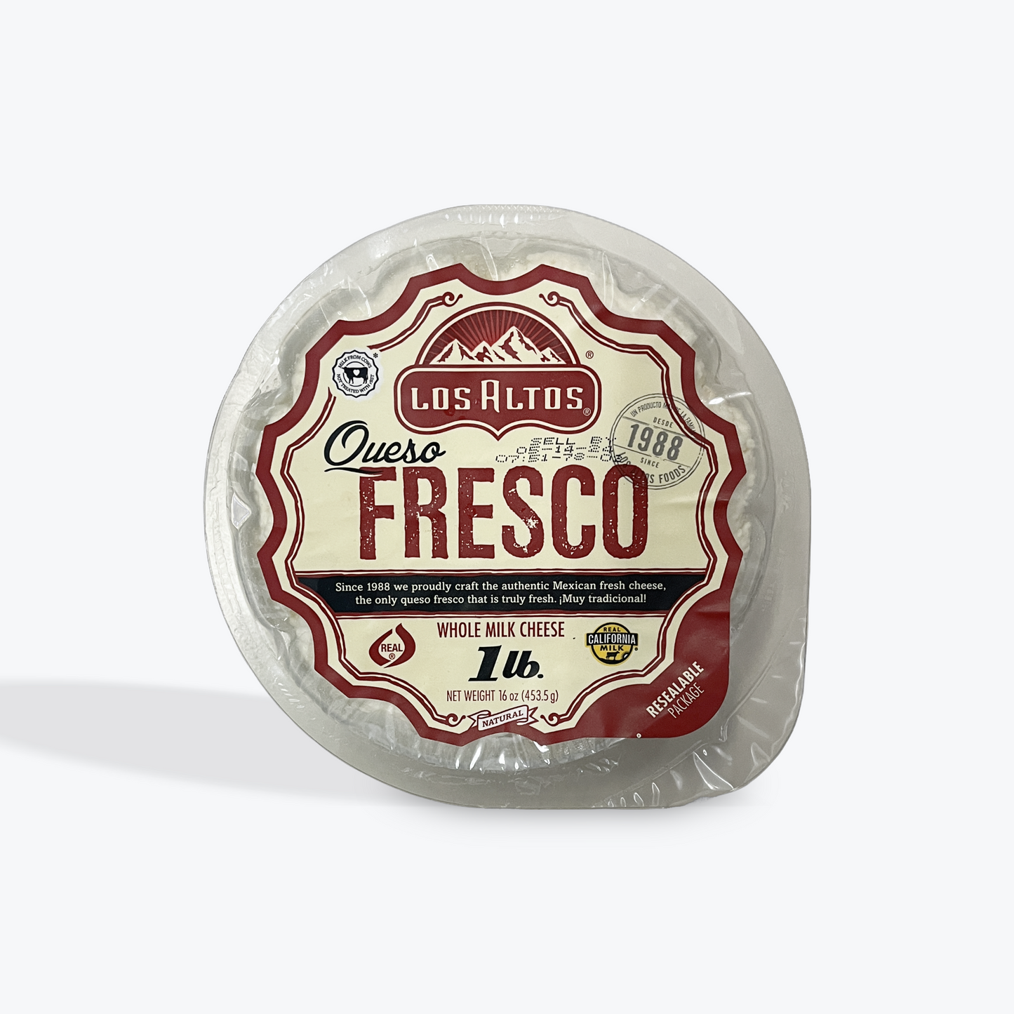 Los Altos - Queso fresco, 16 oz, single