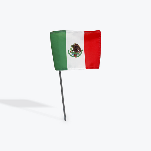 Flag w/stick - Mexico, 4x6 inch